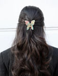 Butterfly Claw hair clip green/powder
