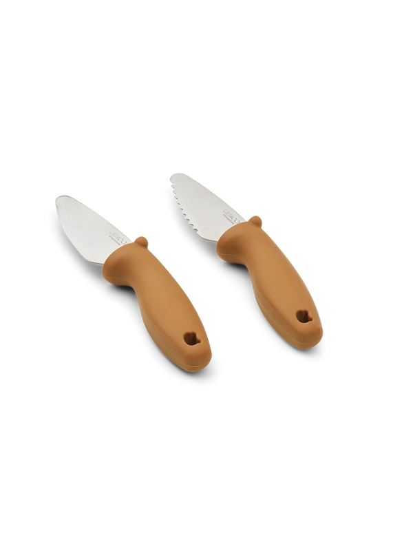 Knife set for kids golden