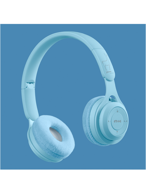 Wireless headphones for kids sky blue