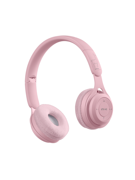 Wireless headphones for kids cottoncandy pink