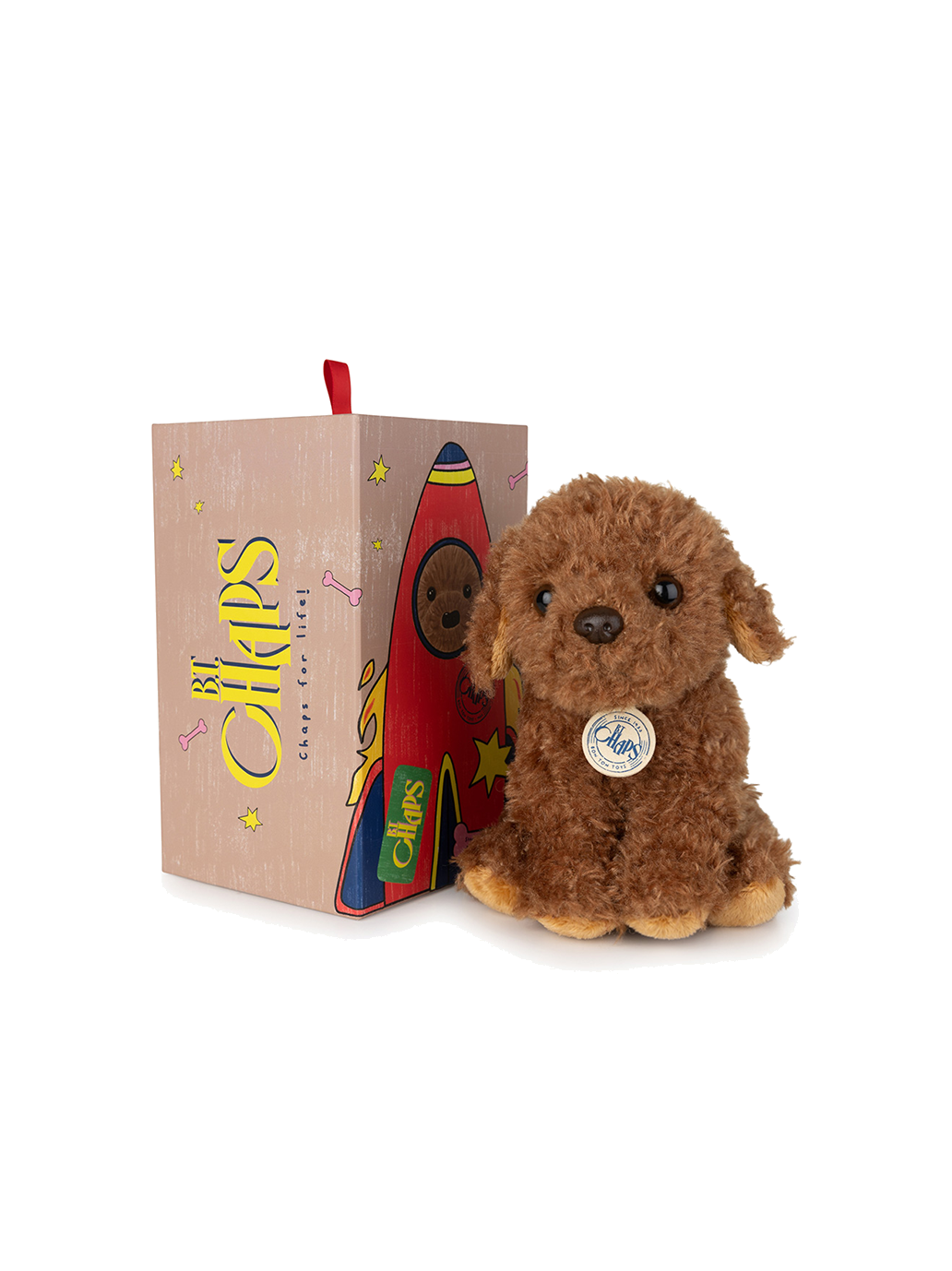 Peluche en una caja.