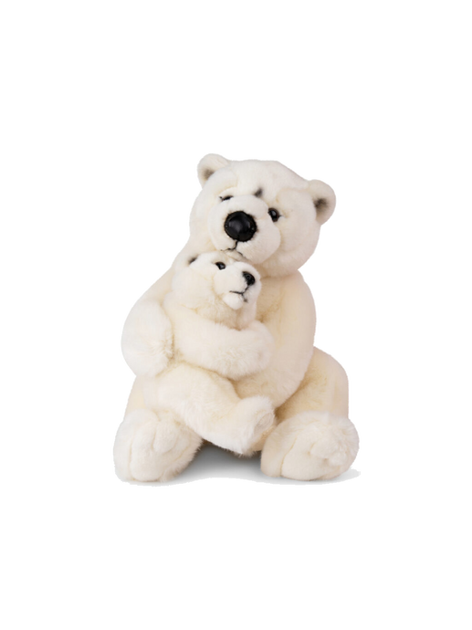 Recycled soft toy WWF Mother with child polar bear