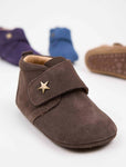 First baby shoes Star dark brown