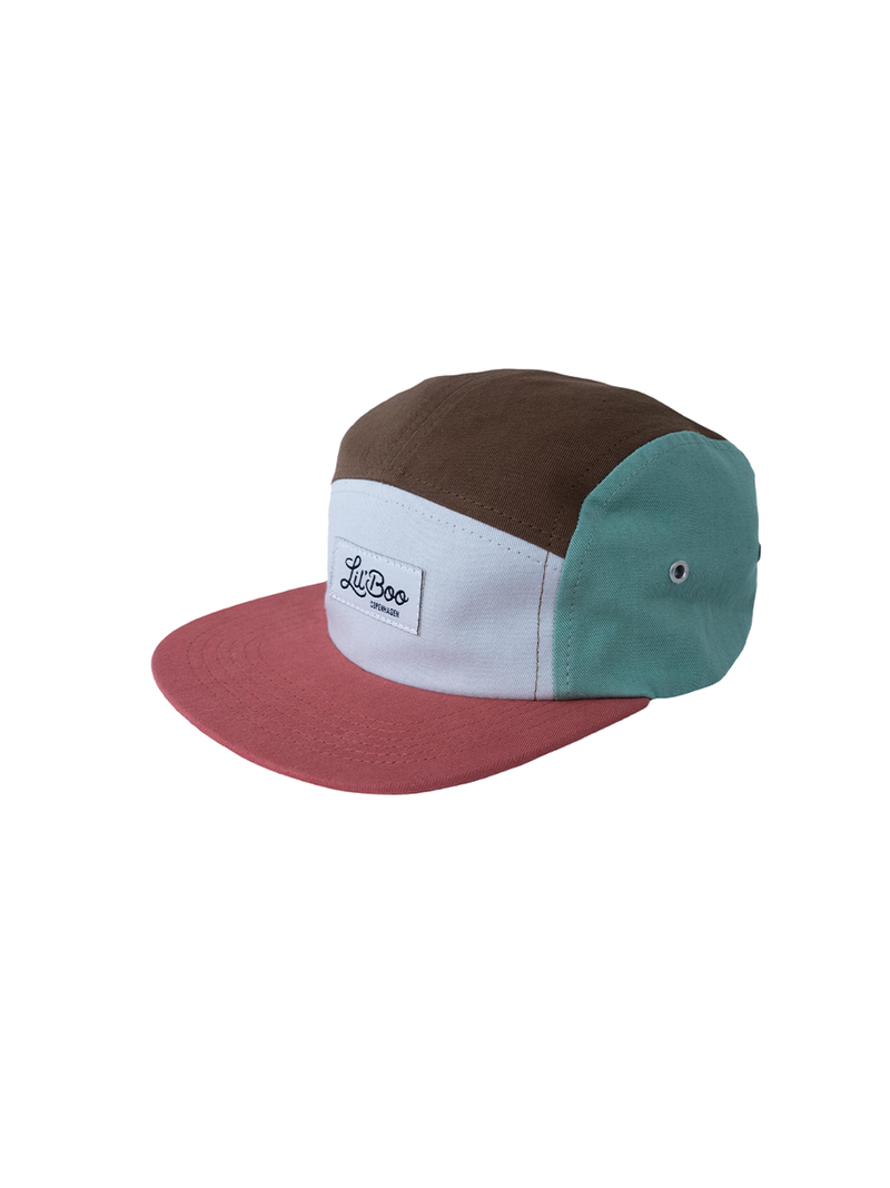 Gorra color block de 5 paneles