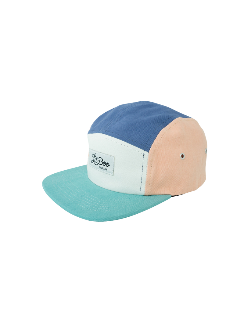 Gorra color block de 5 paneles