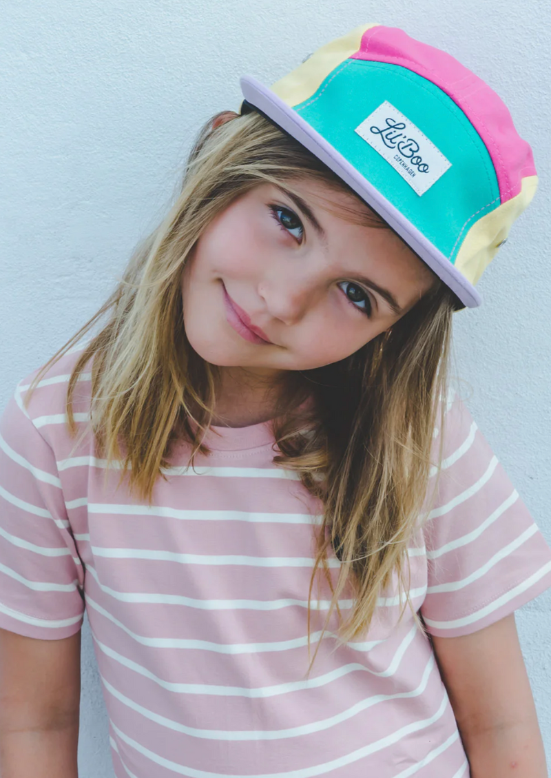 Gorra color block de 5 paneles