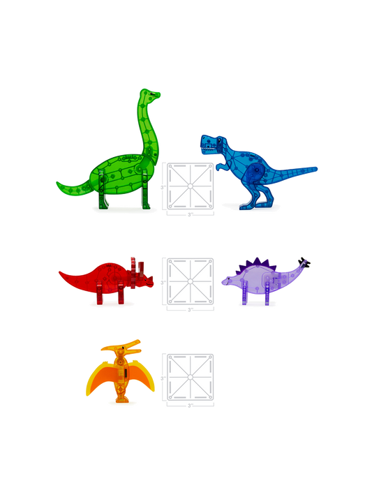 Dinosaurios Magna Tiles