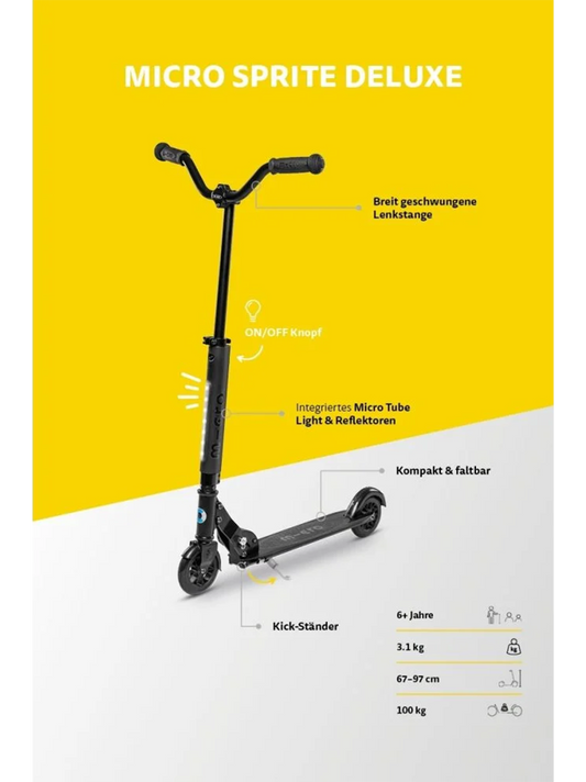 Micro Sprite Deluxe LED scooter