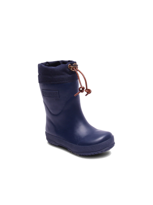 Thermo rubber boots with wool lining blue