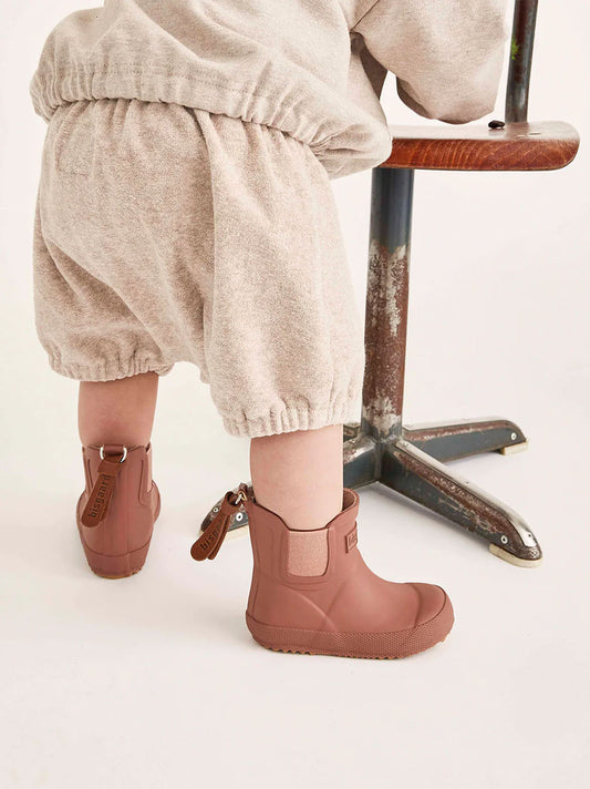 Stivali in gomma per bambini con fodera in cotone