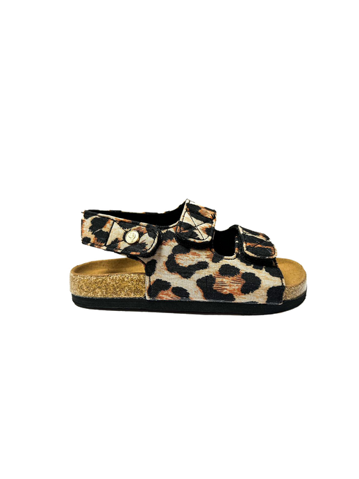 Apache kids velcro sandals leopardprint