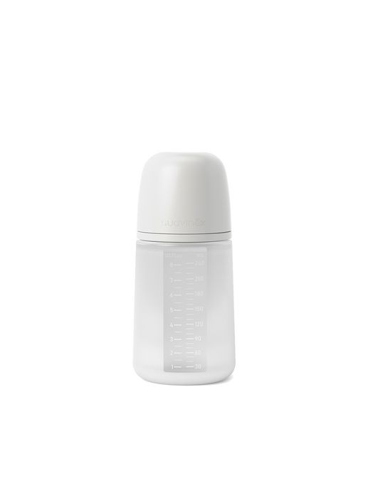 Anti-colic silicone baby bottle SX Pro Colour Essence off white