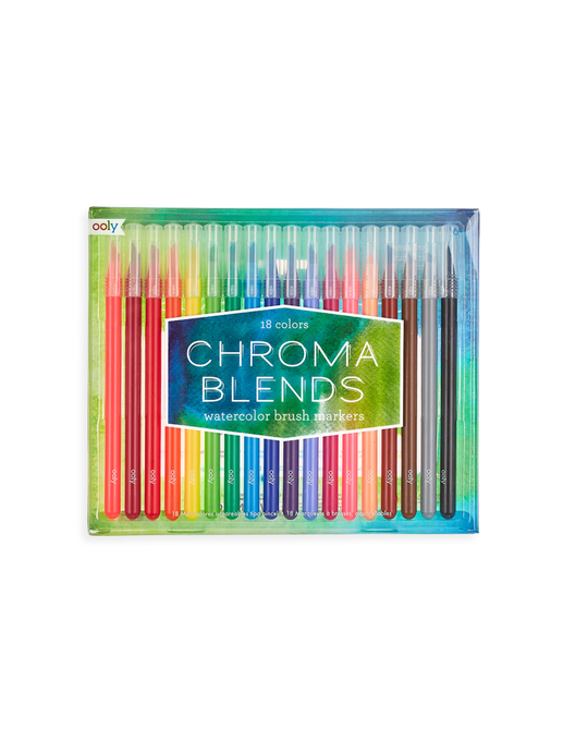 Chroma blends watercolor brush markers