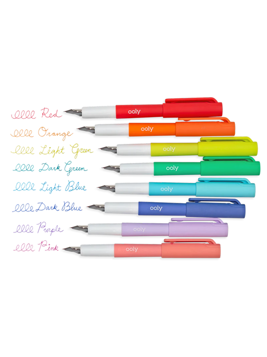 Penne stilografiche con scrittura a colori