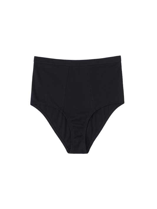 Organic cotton rib-flex high rise briefs 2-pack