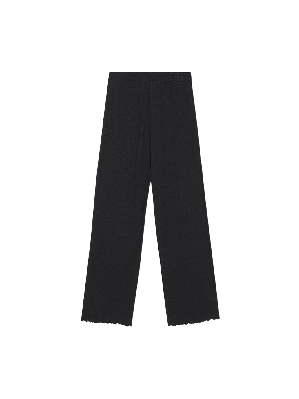 Organic cotton pointelle cropped pants