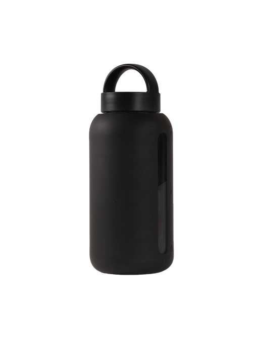 Day Bottle the hydration tracking glass water bottle black