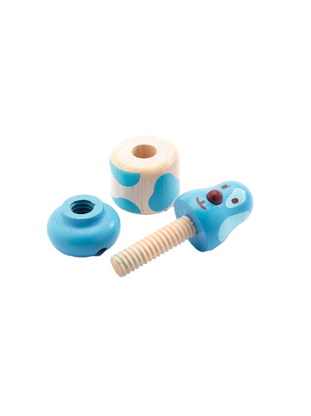 Wooden screws manual toys