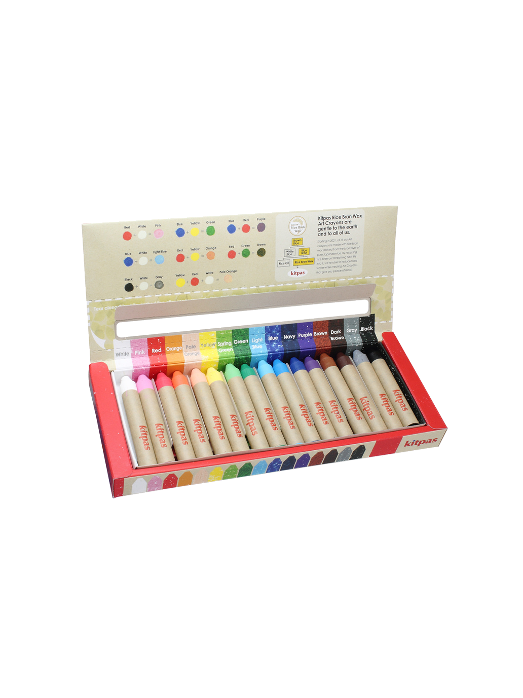 Rice wax crayons 16 colors