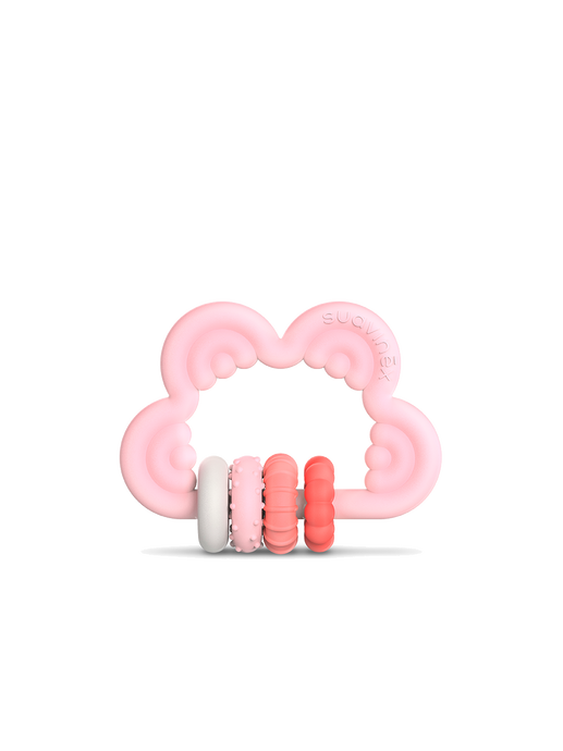 Cloud silicone teether pink