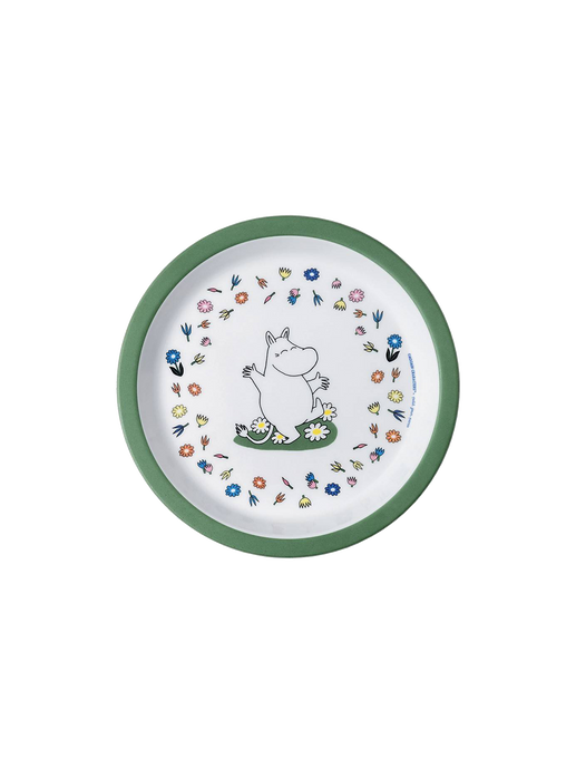 Small baby plate Moomin green