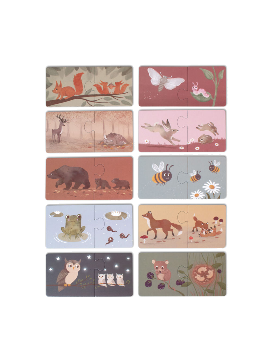 Counting puzzle Nordic Animals