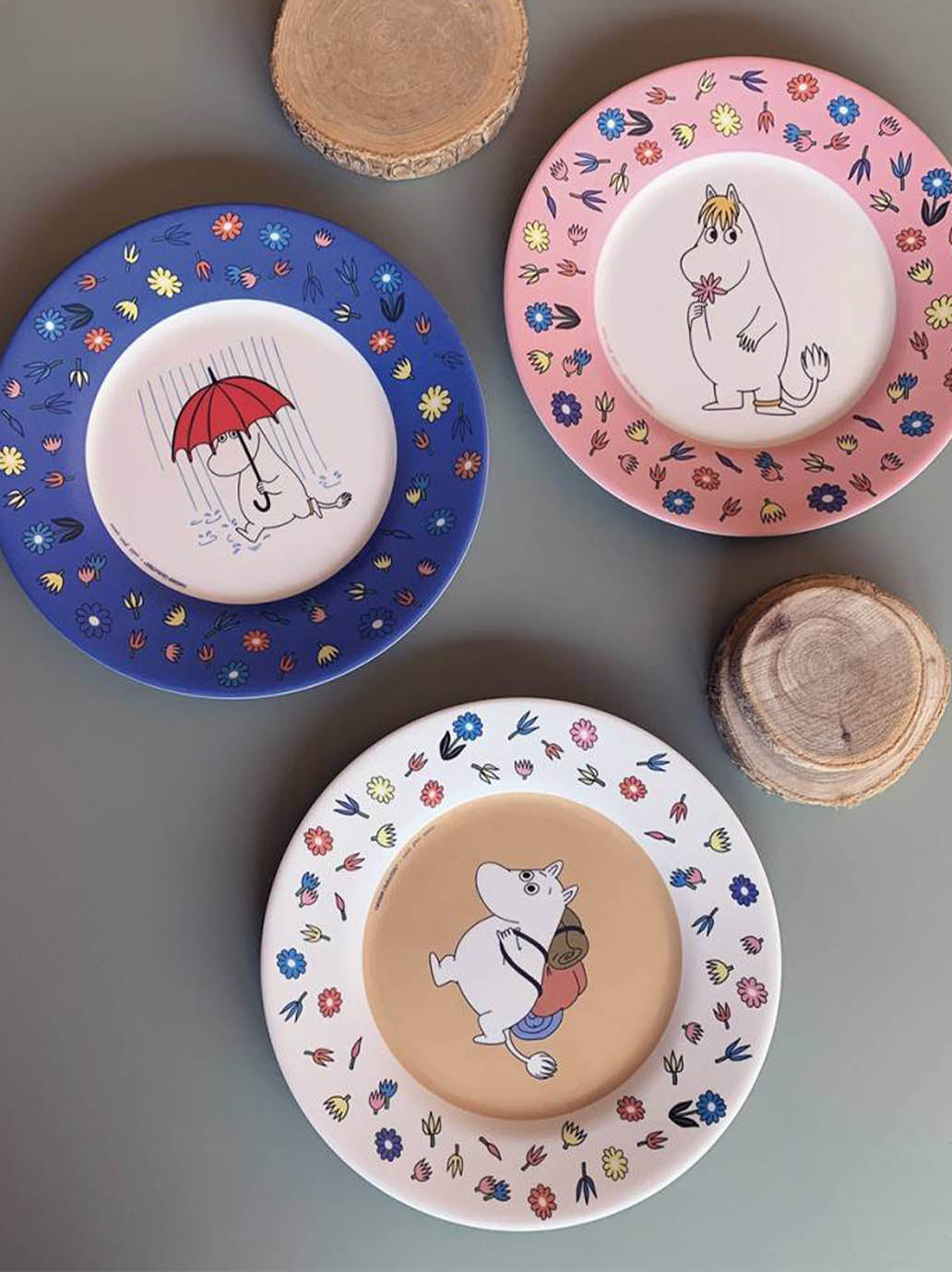 Plato infantil de melamina Moomin