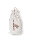 Cotton bag with Safari embroidery giraffe