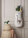 Cotton bag with Safari embroidery giraffe