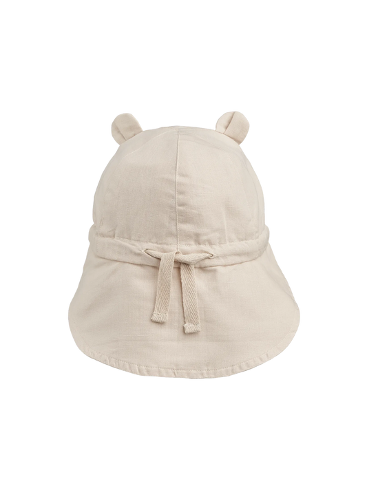 Cappellino da sole in lino per bebè