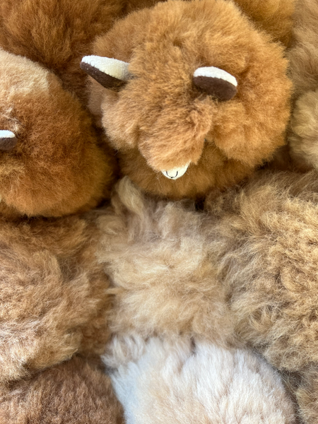 Stress relief natural alpaca toy