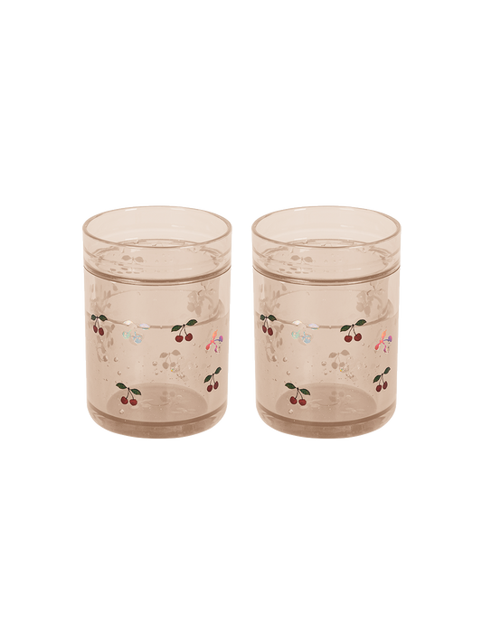 Pack de 2 vasos con purpurina