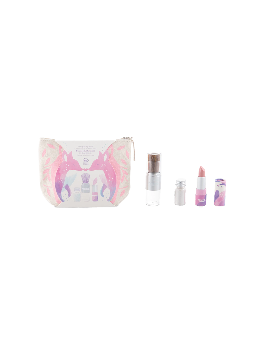 Sparkling beauty set in a pouch