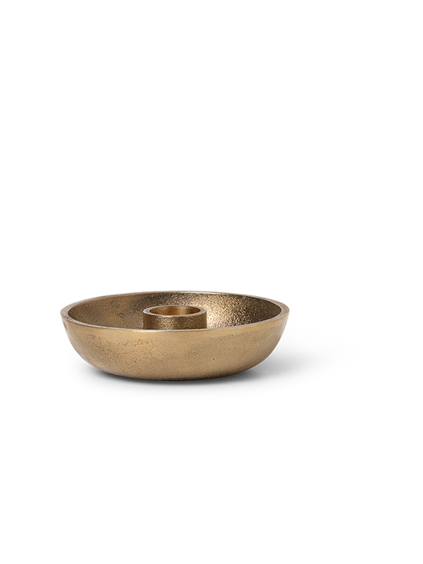Bowl Candle Holder brass