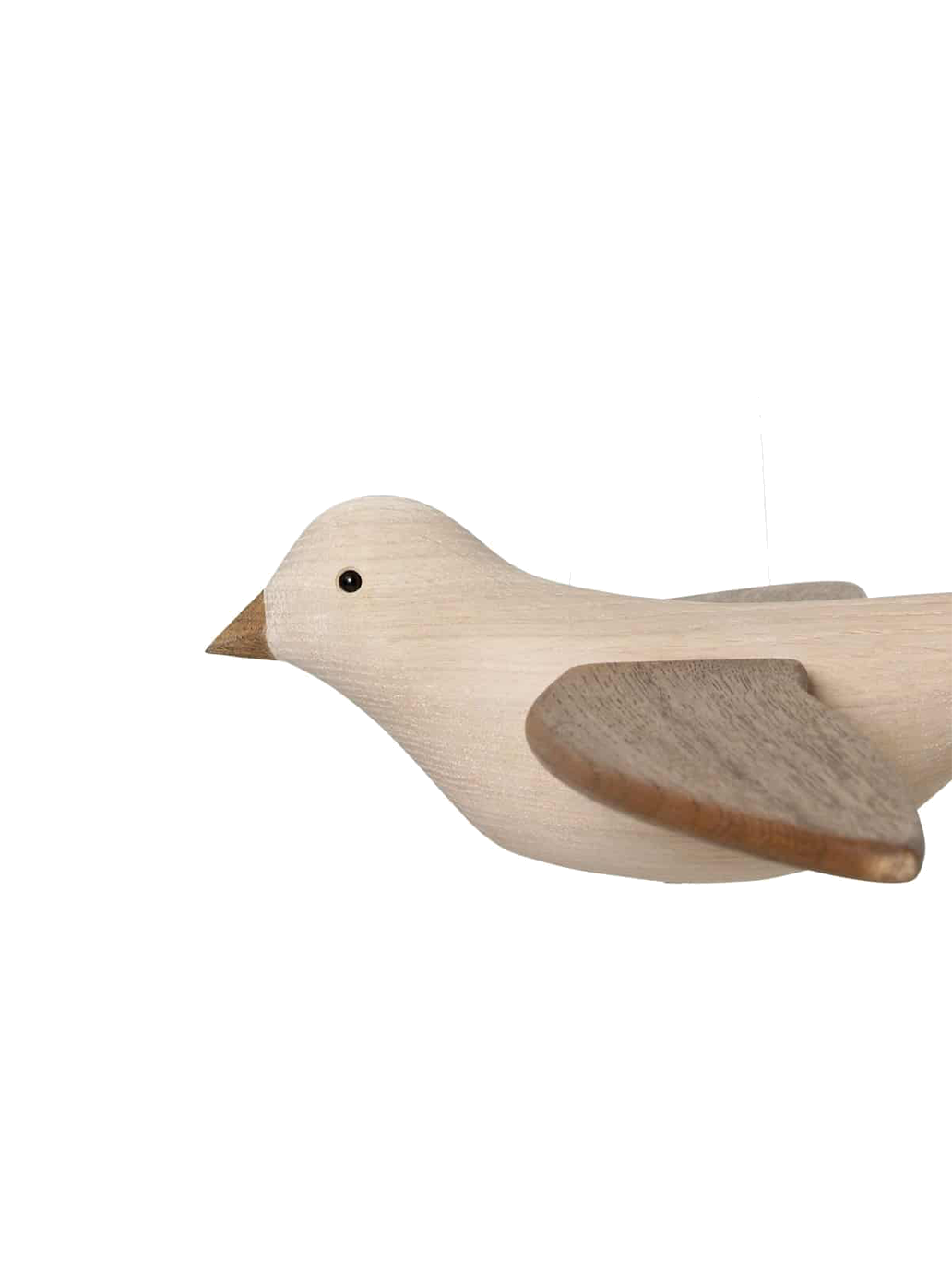 Wooden flying koko bird mobile