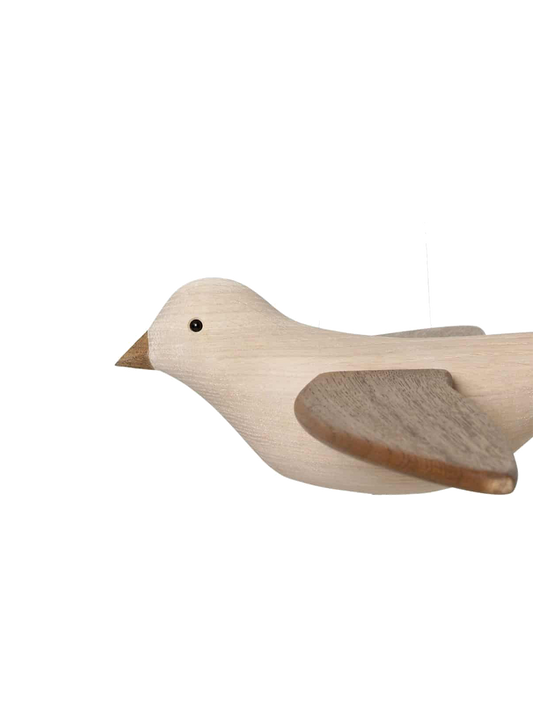 Móvil de pájaro koko volador de madera