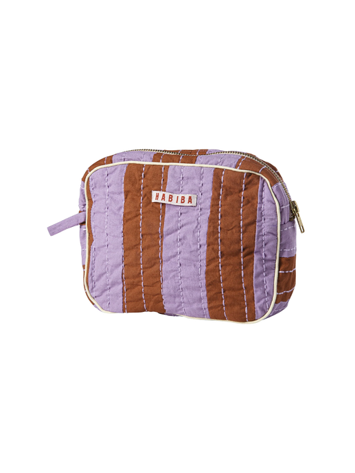 Quilted toiletry bag virginia lilac