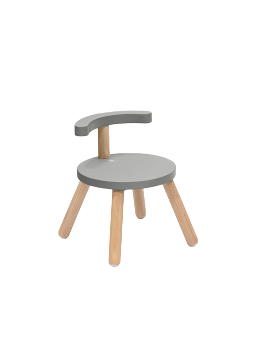 Wooden chair for the MuTable table dove grey