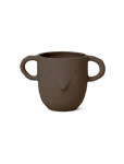 ceramic flower pot / mug Mus brown