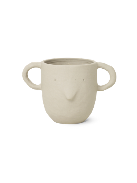 ceramic flower pot / mug Mus sand