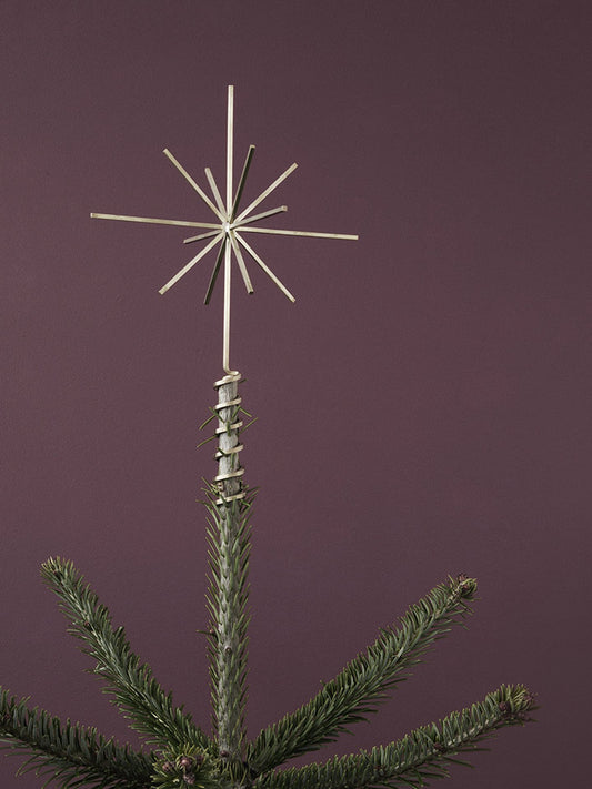 Estrella del árbol de Navidad Estrella superior del árbol de Navidad de latón