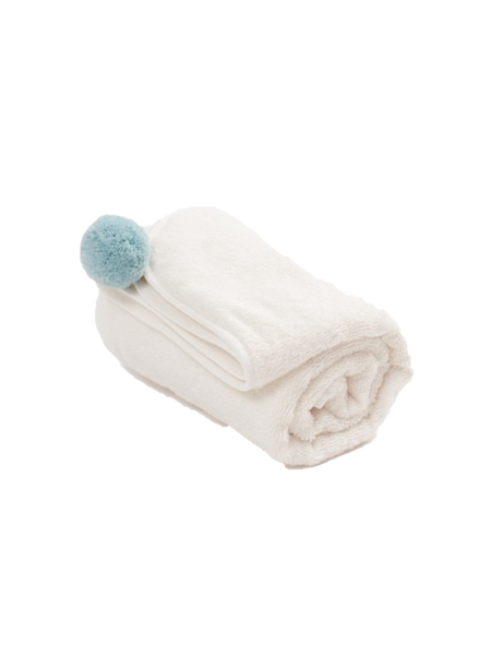 Bamboo hooded towel with pompom