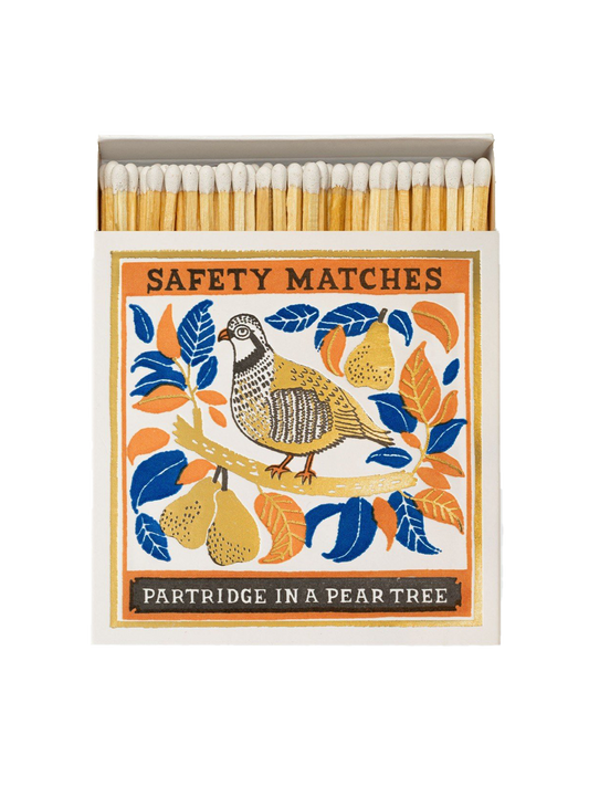 Luxurious matches in square matchbox