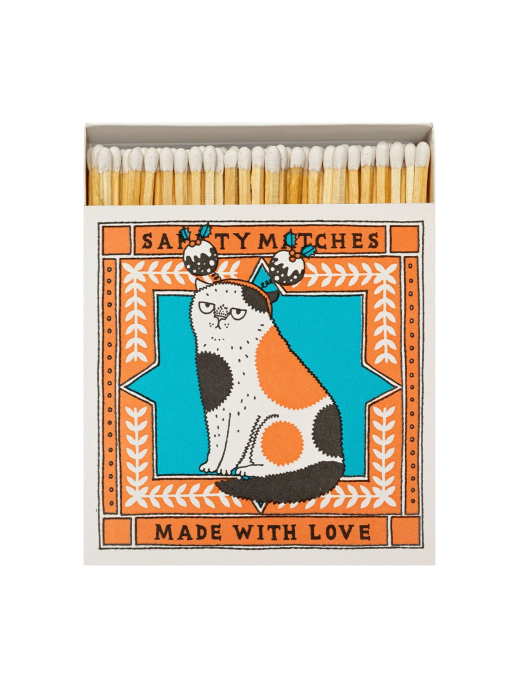 Luxurious matches in square matchbox