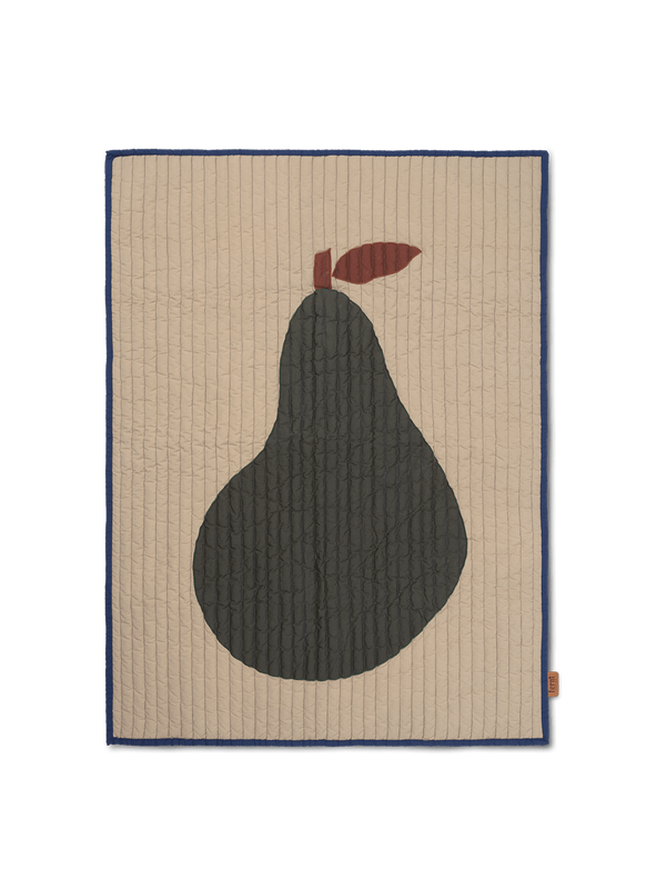 quilted bedspread pear