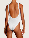 Square Neck swimsuit white