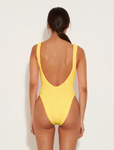 Square Neck swimsuit yellow