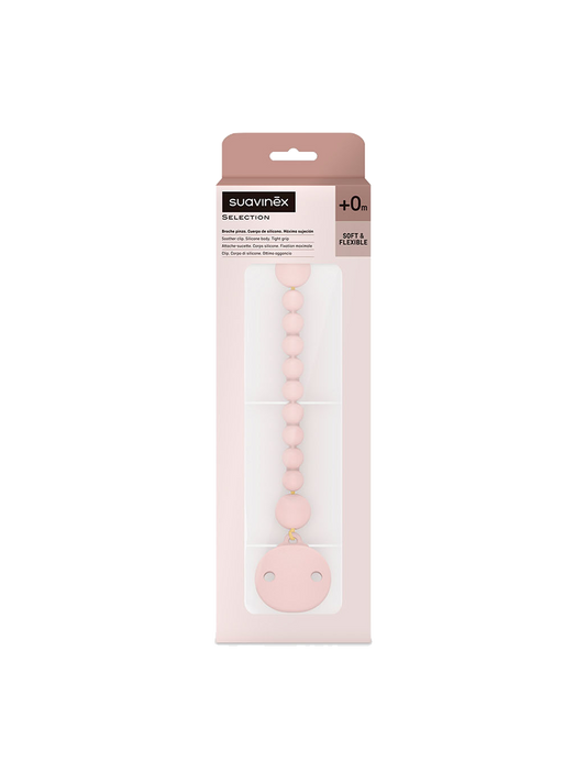 Silicone soother clip