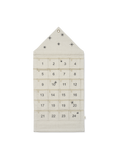 calendario dell'avvento in tela con scomparti