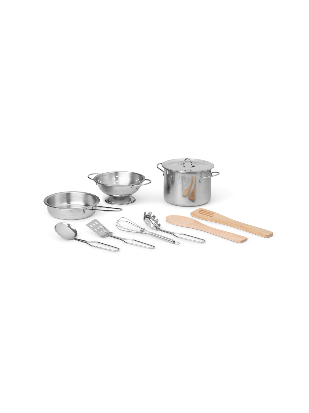 Toro Play Kitchen Tools metal pots set